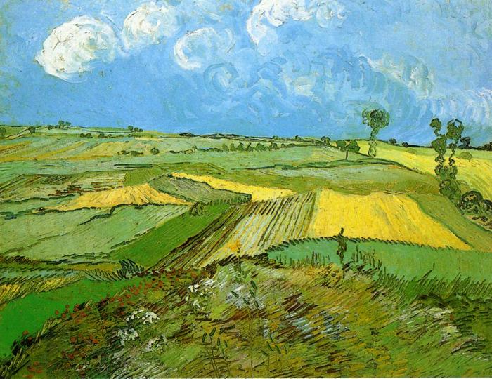 Vincent Van Gogh Wheat Fields at Auvers Under Clouded Sky oil painting picture